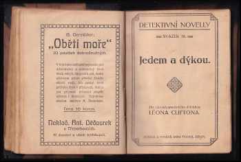 Vítězslav Hálek: 7x Leon Clifton - Poslední skok akrobatův + Tajemný dům + Z pamětí amerického detektiva + Tygří jed + Jedem a dýkou + Bonapartův portrét + Dvojenec + Ruské družstevnictví + Pod pustým kopcem + Vzpomínky z prvních dob dělnického hnutí v Čechách