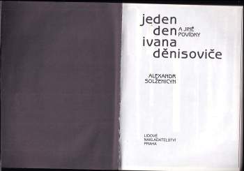 Aleksandr Isajevič Solženicyn: Jeden den Ivana Děnisoviče a jiné povídky