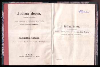 Jan Aleksander Fredro: Jediná dcera