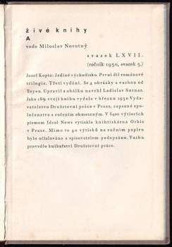 Josef Kopta: Jediné východisko