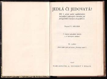 Václav Melzer: Jedlá či jedovatá?
