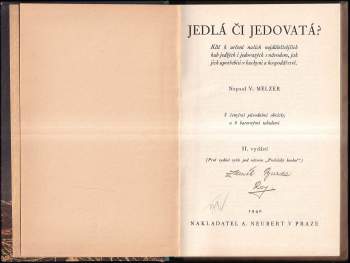 Václav Melzer: Jedlá či jedovatá?