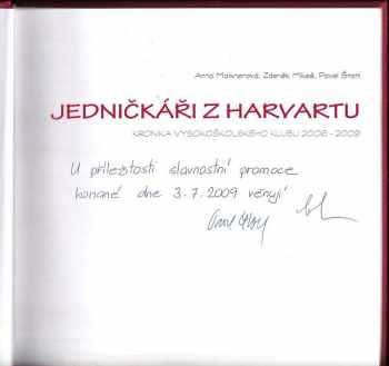Pavel Štohl: Jedničkáři z Harvartu