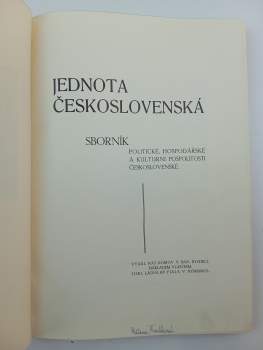 Jednota československá