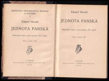 Eduard Herold: Jednota panská