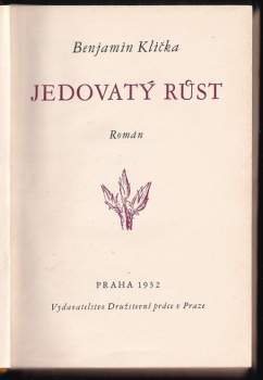Benjamin Klička: Jedovatý růst