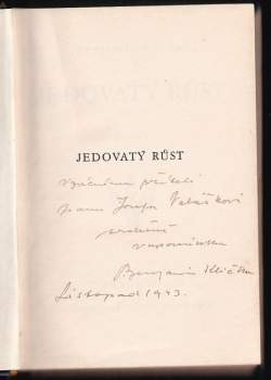 Benjamin Klička: Jedovatý růst