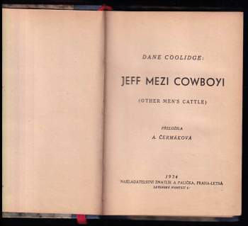 Dane Coolidge: Jeff mezi cowboyi