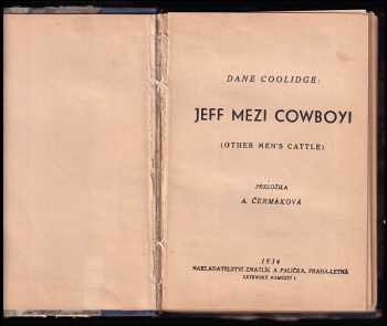 Dane Coolidge: Jeff mezi cowboyi