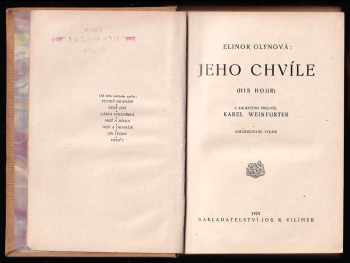 Elinor Glyn: Jeho chvíle