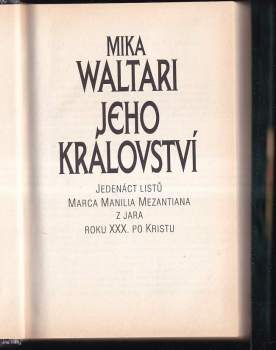 Mika Waltari: Jeho království