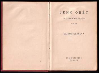 Elinor Glyn: Jeho oběť