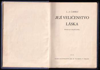 Lidija Aleksejevna Čarskaja: Její Veličenstvo láska