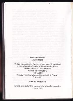 Vlasta Pittnerová: Jejich láska