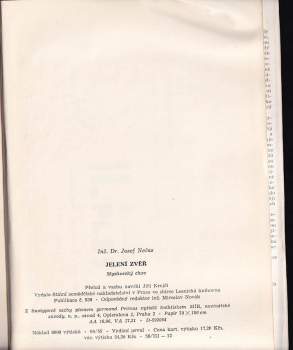 Josef Nečas: Jelení zvěř