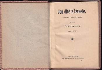 Bertha Mercator: Jen dítě z Izraele