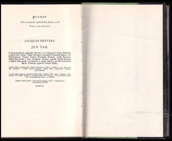 Jacques Prévert: Jen tak
