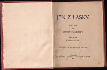 Cecily Hamilton: Jen z lásky