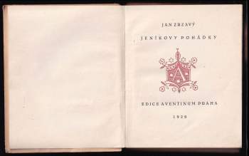 Jan Zrzavý: Jeníkovy pohádky
