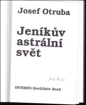 Josef Otruba: Jeníkův astrální svět
