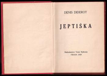 Denis Diderot: Jeptiška
