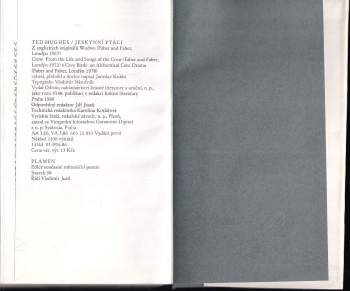 Ted Hughes: Jeskynní ptáci