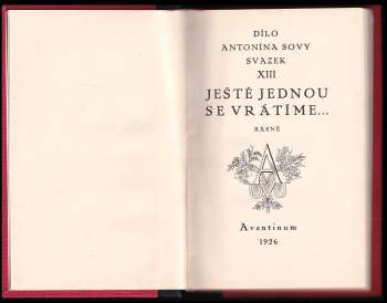 Antonín Sova: Ještě jednou se vrátíme