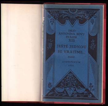 Antonín Sova: Ještě jednou se vrátíme