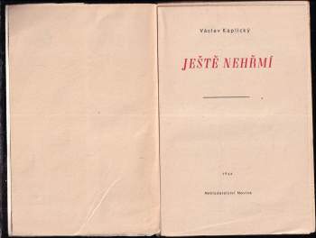 Václav Kaplický: Ještě nehřmí