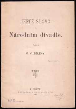 Ještě slovo o Národním divadle