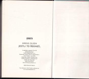 Gregg Olsen: Jestli to řekneš