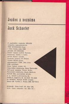 Jack Schaefer: Jezdec z neznáma