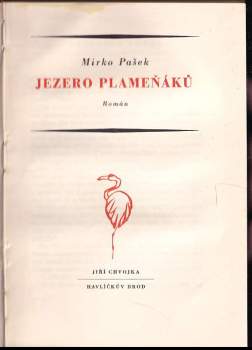 Mirko Pašek: Jezero plameňáků