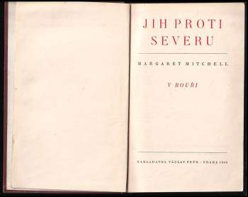 Margaret Mitchell: Jih proti Severu