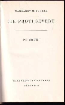 Margaret Mitchell: Jih proti severu