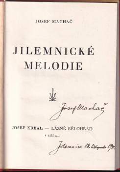 Josef Machač: Jilemnické melodie