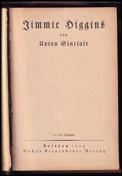 Upton Sinclair: Jimmie Higgins