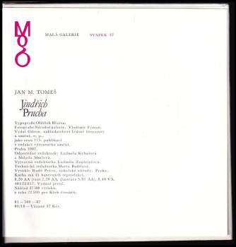 Jan Marius Tomeš: Jindřich Prucha