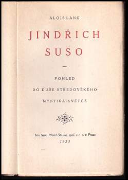 Alois Lang: Jindřich Suso