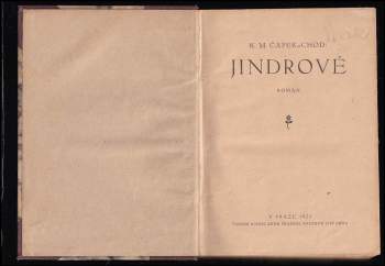 Karel Matěj Čapek Chod: Jindrové
