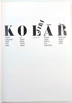 Miroslav Lamač: Jiří Kolář
