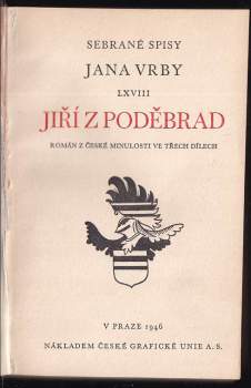 Jan Vrba: Jiří z Poděbrad