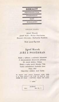 Josef Macek: Jiří z Poděbrad