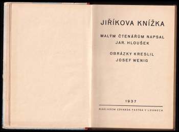 Jaroslav Hloušek: Jiříkova knížka