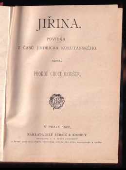 Prokop Chocholoušek: Jiřina