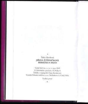 Šárka Maixnerová: Jiřina Štěpničková - herečka v pasti