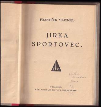 František Maixner: Jirka sportovec