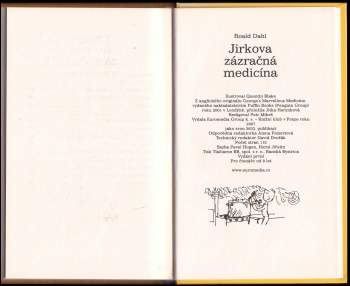 Roald Dahl: Jirkova zázračná medicína