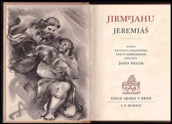 Antonín Procházka: Jirmejahu