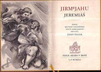 Antonín Procházka: Jirmejahu